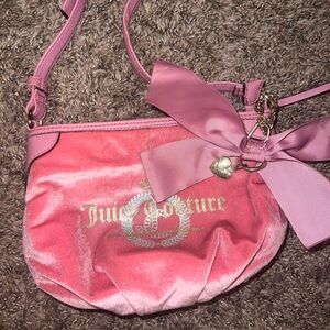 Juicy Couture Rose Velvet Crossbody Bag